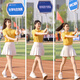 
The opening ceremony of the sports meeting of primary and secondary school students flag bearer costume junior and senior high school students chorus performance costume cheerleading costume 841 color top + white skirt + D white socks XS All size