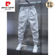 Pierre cardin spring and autumn casual pants work style men 2025 new fashion brand solid color slim fit sports Harem trousers men khaki 36