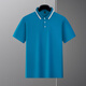 Skala Paul 2025 Sommer Neues Lappel kurzärärmig T-Shirt Herren-halbärmelige Business Casual T-Shirt Herren Kleidung Feste Farbe loser Bzjm679 Black M.
