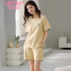 
Modal pajamas women's new summer pure cotton shorts shorts simple casual cotton thin style for outdoor wear. Z9854 M Recommended 80-100Jin [Jin equals 0.5 kg]