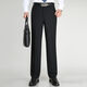 
Pierre cardin trousers men's summer thin draped straight mulberry silk suit pants business casual work trousers black 9902 29 (2 feet 2) waist circumference
