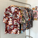 Zewanbang Sommer kurzärmeliges Herrenhemd Jugend beliebt 2025 Sommerpaareelbe Urlaub Retro Beach Shirt 6627 m [Vorgeschlagen 90-115jin [Jin gleich 0,5 kg]]]