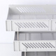 Deli layered file rack File disk three-layer file seat storage box File frame Vertical file storage rack Desktop bookshelves student book stand office desk rack supplies [classic hot product Three-layer file seat - gray] 9209