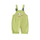Dudujia 100% cotton baby cotton pants children spring and autumn boys cartoon overalls girls casual pants green 100