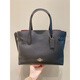 Trainer (Trainer) US-Direkt-Mail-Trainer New Hanna Carryall große Kapazität Single-Shoulder-Crossbody-Bodentasche Schwarzer Handheld 37*14*21
