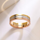 Yadige color gold ring for women rose gold three-color classic love couple ring for men 18K gold jewelry diamond wedding ring 3.5mm diamond-free customized