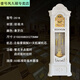 Floor-standing clock Living room solid wood Chinese retro seat clock vertical classical time-releasing atmospheric mechanical European vertical clock Ivory white 9921 Machinery