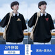 Camiseta de manga corta Haoshu para hombres en verano en verano Fina holgada Hong Kong Style Base Base Base Camiseta versátil de media manga para hombres T2670 Negro + T2691 Blanco-Dos piezas delgadas L L