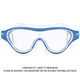 Arena The One Adult Swim Mask Large Clear/Blue One Size