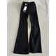 Digada schwarze Jeans-Jeans Frühling und Herbst New American High Street Vibe Slim Casual Hosen DFFS-701 Black M