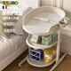 Trimigo Diaper Table Baby Care Table nouveau-né couches de couches pour bébé rangement de rangement de salle de bain Baby Rackage de rangement trois-en-un-un lait blanc [rack de jouets + lavabo + rangement à double couche
