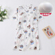 Jingpufei Summer en vyerro de manga corta con almohadilla con almohadilla de dibujos animados dulces de algodón de algodón medio cómodo HDS-9926# Puppy manchado M 160