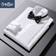 Jinlilai Adult Robe Shirt à manches longues Men de frère Men Brother Group Slim Corée de style coréen Tie à nœuds de mode