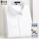 MAYOR Yageo Summer New Men's Short Sleeve Shirt Solid Color Business Casual No-Iron High-end Square Collar Formal Shirt 9201T-3 Pink (No Pocket) XL 180/108A Size 44 Height 180
