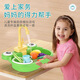 Qianfeng Children's Frog Dishwasher Calf Vegetable Basin Electric Circulation Water Washing Desk Play House Interactive Toys Calf Vegetable Basin-Pink