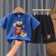 Disney (Disney) Children's Girl Summer Set Pure Cotton Shorts Shorts Handsome Cool Boy Summer Nezha Vêtements 2002 # Brew Red + 1098 # Shorts noirs 90