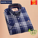 Meister Polo Paul Offizielle Marke Plaid kurzärmeliges Hemd Herren Sommer dünne Pure Cotton Business Casual Hemd mittleren Alters D2629 41