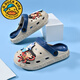 G. Duckids Nuevos zapatos de agujero para niños Nezha Ao Bing Sandalias súper suaves Super Soft Black and White [Nezha Ao Bing] 34