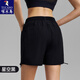 Woodpecker New Women's Sports Shorts Running Anti-Light Drawstring Pleated Yoga Shorts High Waist Belly 2025 Spring and Summer Bean Paste Green S