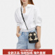CoaCH (COACH) Dempsey14 large logo pattern drawstring hardware buckle leather bucket bag shoulder bag handbag handbag for women basic package (bag + dust bag)