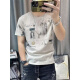 COLORFUL GEMS麻棉恤男士新款印花短袖体恤衣服半袖上衣 829灰色 M