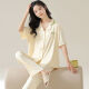 Kaizitu Modal women's pajamas and home clothes set comfortable short-sleeved trousers for outside wear 12109 [Soft Modal, breathable and comfortable] M [90-100Jin [Jin equals 0.5 kg]]