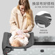 优乐博（YOULEBO）【新品】婴儿床可折叠移动游戏拼接大宝宝新生儿带尿布台618 线条恐龙【摇摆杆+四轮+床垫+蚊