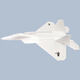 Avión de combate Suze F22 Raptor de 64mm con conductos EPO, avión de control remoto, modelo de avión de gran tamaño, ala fija, avión vacío, F22-64 con conductos