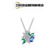 Wei Ci/Natural colored gemstone Tanzanite Parrot Necklace + Colored gemstone Tanzanite Parrot Ring Combination Pack Single Necklace