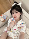 
Tan Beiman Crayon Shin-shirt Japanese three-piece set Crayon Shin-shirt women's summer thin short-sleeved trousers cute card KK-14140 [short-sleeved] three-piece set M-code [recommended 80-100Jin [Jin equals 0.5 kg]]