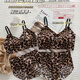 Yalu Sexy Bra New Leopard Print Push-Up Underwear Set Underwire Personalized Seamless Internet Celebrity Sagging Leopard Print Bra Underwear Set One Size Small Size 100-140Jin Jin is equal to 0.5 kg