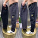 
[693 people collect] Spring and Autumn Large Size jeans for men loose plus fat plus bigger fat Brother Harem pants straight black 8XL 240-265Jin [Jin equals 0.5 kg]