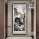 XMSJ high-end atmospheric living room entrance decoration hanging paintings facing the entrance door welcoming pine decoration paintings living room Chinese painting Welcoming pine I 238108cm*1 cm Frame size x corner