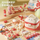 Yunya Children's Doctor jouant House Toys Simulation infirmière jouant un ensemble de médecine médicale stethoscope cadeau d'anniversaire Boîte de rangement hippo de 58 pièces.