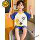 
G.DUCKKIDS little yellow duck children's pajamas boy summer short-sleeved pure cotton thin style cat and mouse medium-sized big children cartoon boy home short-sleeved cover Z6625# Kulomi 170 size 10 [suggested height 105-115cm]