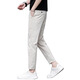 Jeanswest 2025 NEUE SOMERE NEIN-Punkte-Hosen für Männer Ice Seide Dünne schlanke Straight Business Boy Hosen vielseitige Freizeithosen [keine heißverkäufliche Empfehlung] 32 [130-140jin [Jin entspricht 0,5 kg]]