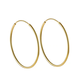 Chinese Valentine's Day gold earrings European and American fashion temperament 18k gold large hoop earrings for your girlfriend. The same style 60mm earrings from the gold store