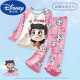 Disney Girls Pyjama Modal Children Children's Long Ärger großer Kinder Eltern-Kind-Mutter-Mädchen-Heimkleidung Nezha 2025 Neuer Frühling und Herbst 2M-ST-11304 170 12 Größen (120-130) cm