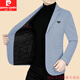 Pier Cardins neuer Frühlings- und Herbst-Winteranzugjacke mit mittlerer Wolle Wolljacke Wollanzug Wolle Wolle Wolljacke Herren Vater Anzug 2317 Braune Farbe L 175 Vorschlag 121-135jin [Jin gleich 0,5 kg]
