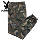 Playboy (Playboy) Frühlings-, Sommer- und Herbst-Stretchhosen für Männer lose und vielseitige trendige Fußbeine Beine Tarn Tarnung Arbeitspants Casual Hosen Arbeitsschutz Arbeitshose Herrenkleidung 829 Militärs grünes Sommerkleidung sechs Taschen gebundene Beine dünne Modell XL Nr. 175 (120jin [Jin gleich 0,5 kg] -140jin [Jin Equalle 0,5 kg].