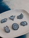 YWZR All things born in the mountains/blue intangible cultural heritage metal brooch corsage high-end retro Chinese style Guizhou Miao Village tourist souvenir butterfly pattern