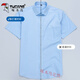Spechts Sommerkämmerte Kämme Baumwoll Herren kurzärmelige Hemd 2025 mittleren und jungen Business Casual Dad Tragen Sie ein solides Farben-Hemd für Männer, DX6624 39 (120-130jin [Jin gleich 0,5 kg])