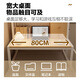 Shu Yiran bed computer desk college student lazy desk bookshelf bunk dormitory artifact steel frame bedside notebook table bookshelf style black shelf + black willow color