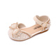 Children are comfortable no matter what they wear. Girls Sandals 2024 New Summer Medium and Big Children Soft Soled Baby Princess Shoes Beige 29 Inner Length 17.8cm