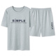 Modal Herren Pyjamas 2025 Neue kurze Baumwoll-Shorts Shorts Thin Summer Casual Zweiköpfige Heimkleidung großer Größe 9928# L [vorgeschlagen 100-120jin [Jin ist 0,5 kg]]