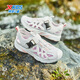 Xtep children's outdoor sports and leisure sandals Xiyue girls breathable quick-drying toe anti-collision and anti-kick middle and older children's summer slightly white 33