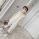 Sheng Miaoci Girls Frühlingsanzug 2025 Neue Mädchen große Kinder koreanische Stile im koreanischen Stil Kindermodische zweiteilige modische Gurthose (Einzelhosen) 150 Empfohlene Babys etwa 140 cm groß