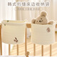 Baby cotton bedside hanging bag baby bed storage bag diaper storage children's bedside storage bag New Bear 20*21cm
