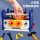 儿童修理拧螺丝工具箱玩具男孩益智动手电钻拆装组装宝宝维修套装 [41件套]工具桌套装+电钻2311-11
