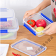 
Wild pigeon large fresh-keeping box with lid hotel kitchen refrigerator frozen food storage box fresh-keeping transparent rectangular plastic box, high-rise model 9928 (30 liters) [press cover model]